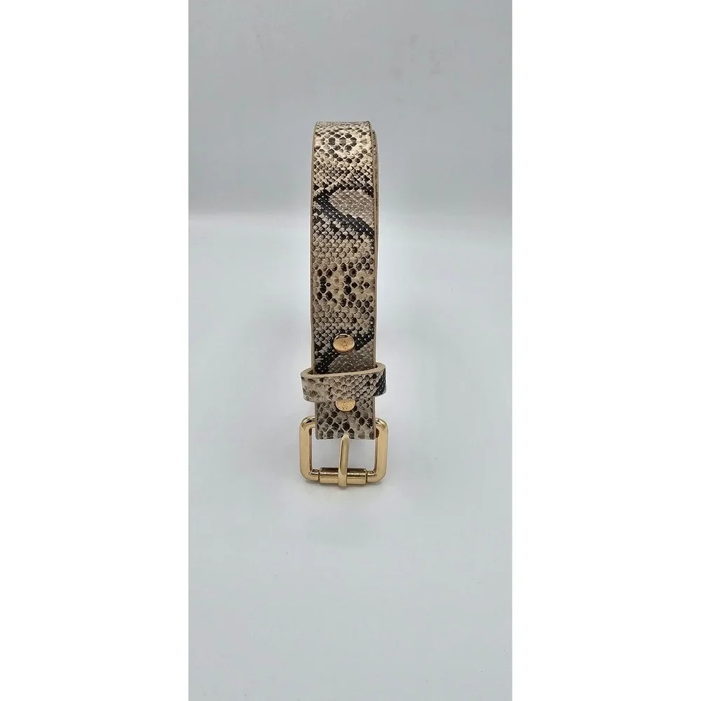 Snakeskin Embossed PU Leather‎ Belt Women's 34